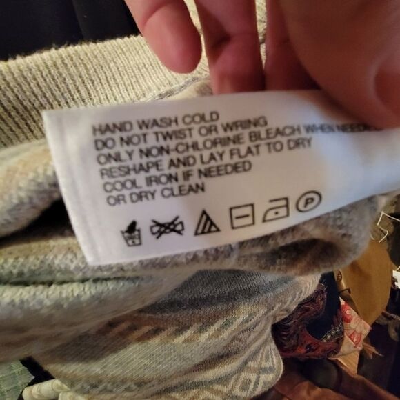 Orvis geometric print cotton sweater skirt medium - Picture 4 of 4